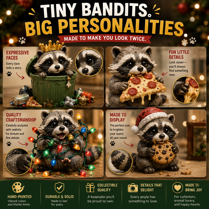 🦝 Calendrier de l’Avent Ratons Laveurs – 24 Jours de Petites Bêtises 🎄✨