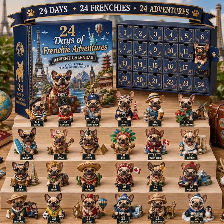 🐶 Calendrier de l’Avent Bouledogue Français 24 Jours – 24 Frenchies Uniques à Collectionner 🎄