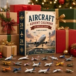 ✈️ Calendrier de l’Avent Aviation 2026 | 24 jours de vol avec 24 miniatures uniques d’avions, de jets et de modèles aéronautiques 🎄🎁