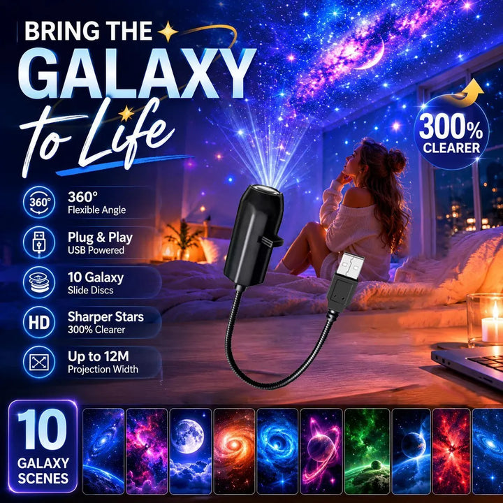 ✨ Projecteur HD Ciel Étoilé – Plug & Play 🌌