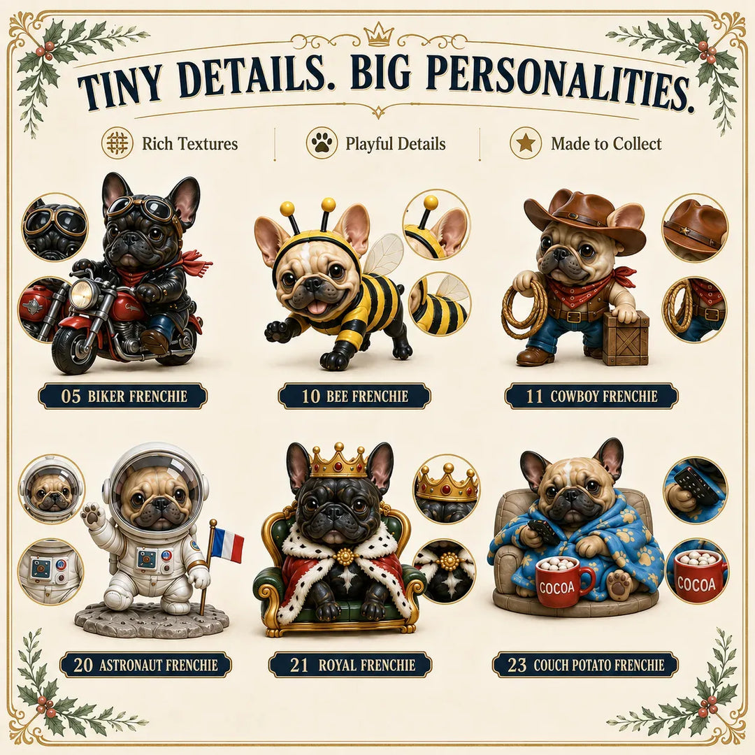 🐶 Calendrier de l’Avent Bouledogue Français 24 Jours – 24 Frenchies Uniques à Collectionner 🎄