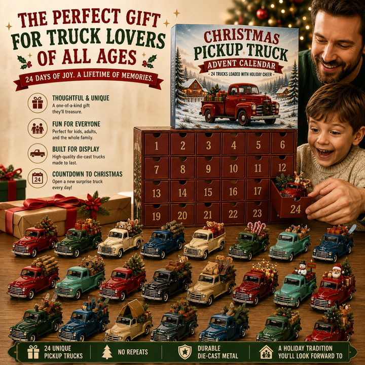 🎄🛻 Calendrier de l’Avent Pick-Up de Noël – 24 Surprises Festives ✨
