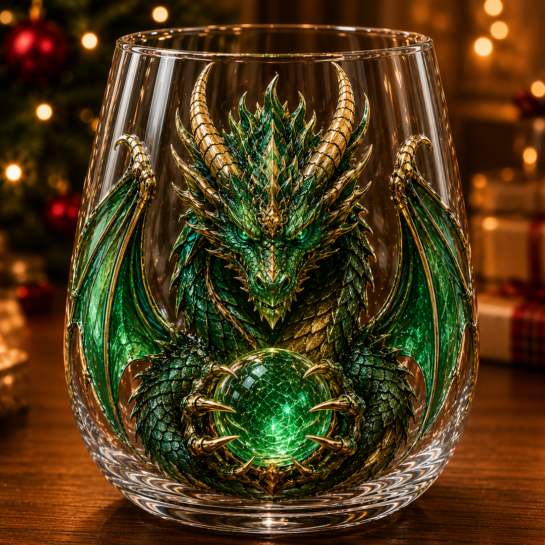 🐉✨ Verre Dragon Mythique 3D – Verre Fantasy en Relief pour Whisky & Décoration 🎁