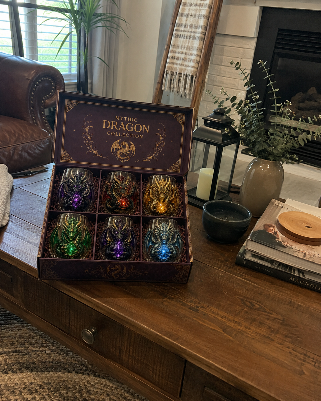 🐉✨ Verre Dragon Mythique 3D – Verre Fantasy en Relief pour Whisky & Décoration 🎁