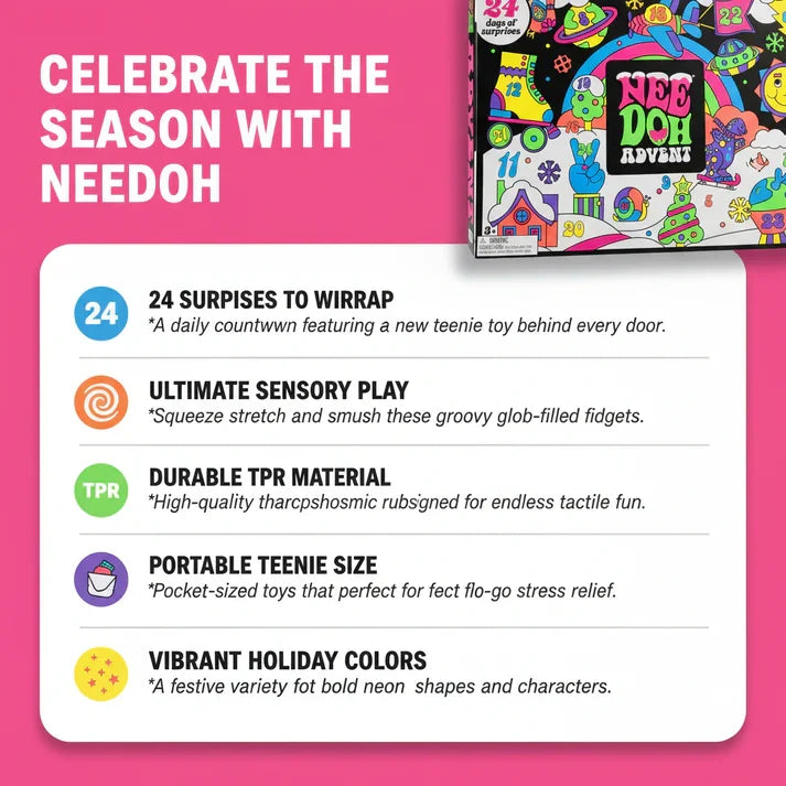 🎄 Calendrier de l’Avent NeeDoh Squishmas – Édition 2026