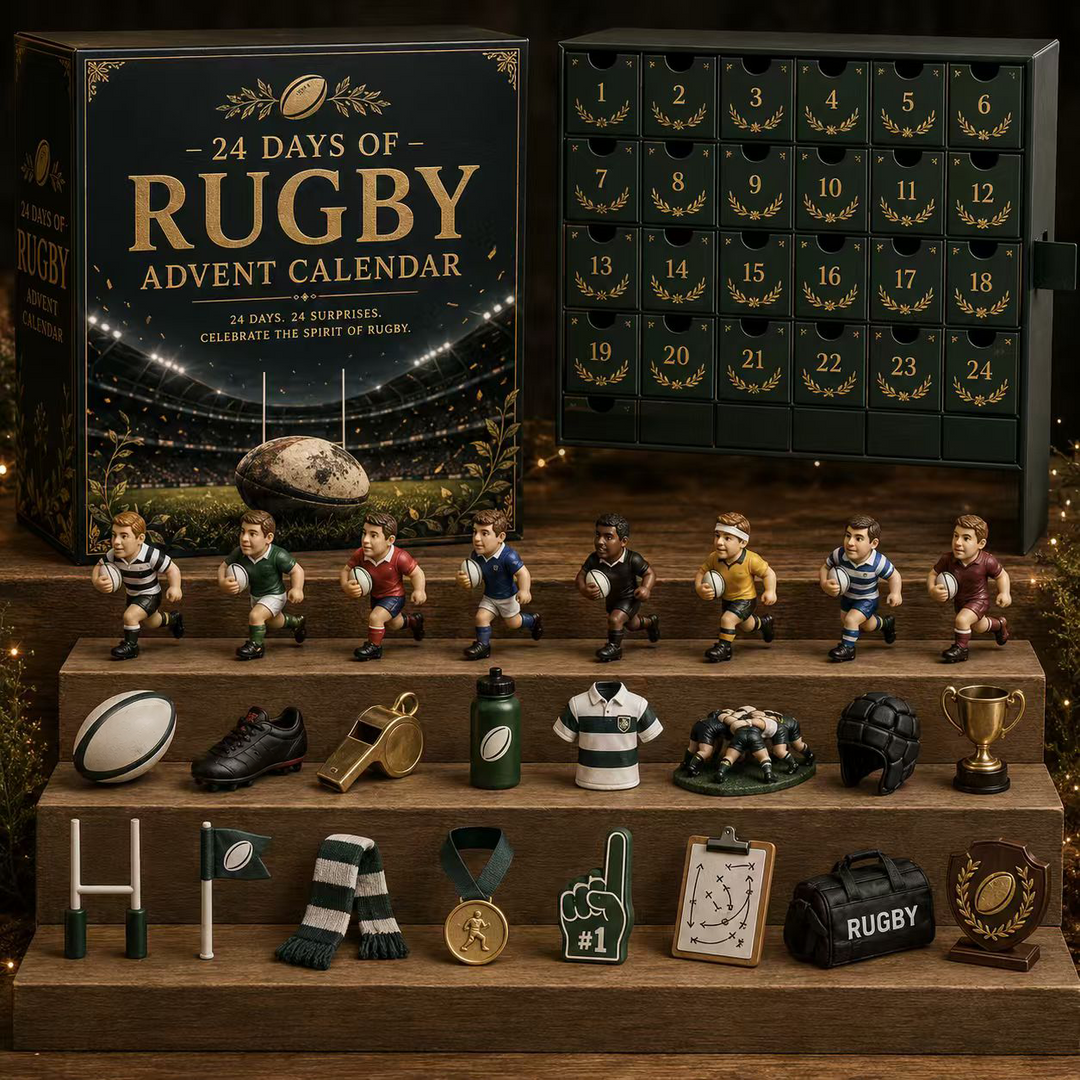 Calendrier de l’Avent Rugby 2026 – 24 Surprises – Cadeau pour Fans de Rugby