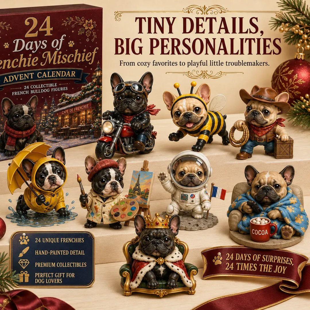 🐶 Calendrier de l’Avent Bouledogue Français 24 Jours – 24 Frenchies Uniques à Collectionner 🎄