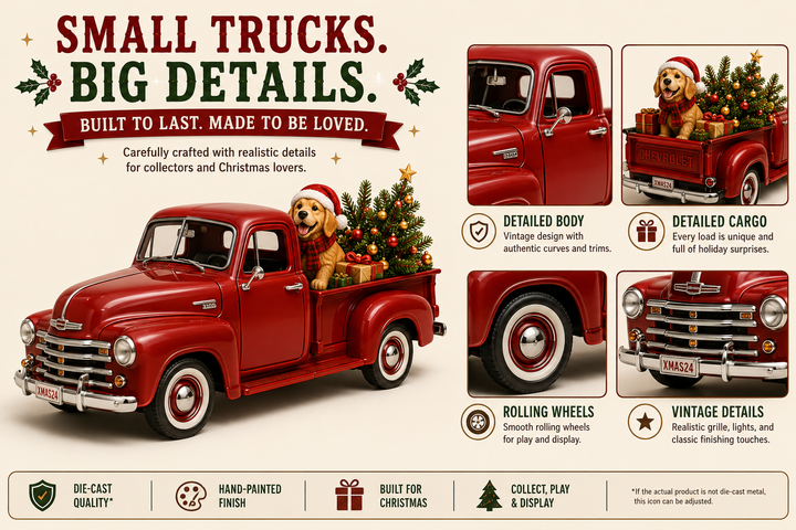 🎄🛻 Calendrier de l’Avent Pick-Up de Noël – 24 Surprises Festives ✨