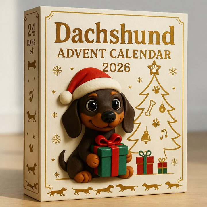 🎄🐾 Calendrier de l'Avent Teckel 2026 🐶✨