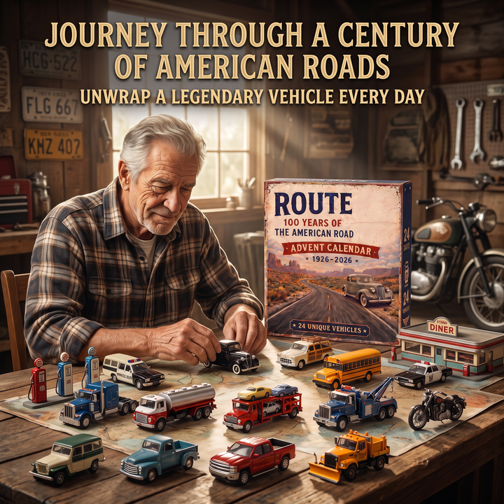 🛣️ Calendrier de l’Avent Route 66 – 24 Jours de Légendes Américaines | Édition Collector 1926–2026 🚗