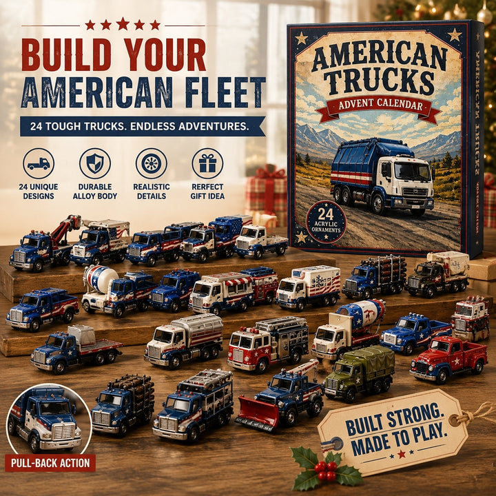 🚛🎄 Calendrier de l’Avent Camions Américains 2026 – 24 Surprises ✨