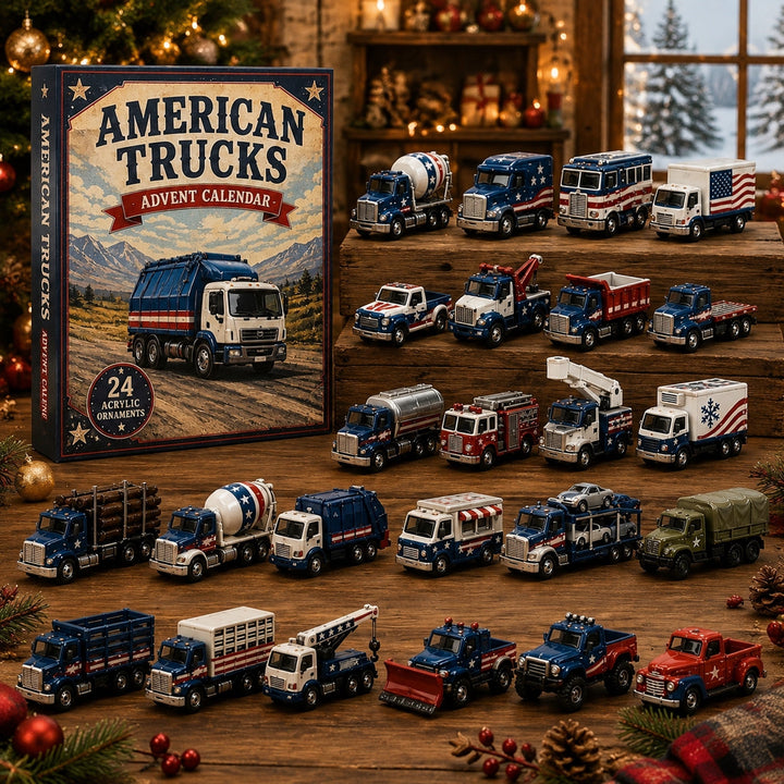 🚛🎄 Calendrier de l’Avent Camions Américains 2026 – 24 Surprises ✨