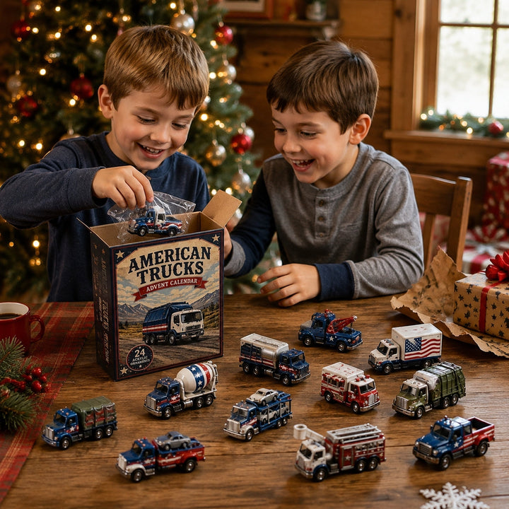 🚛🎄 Calendrier de l’Avent Camions Américains 2026 – 24 Surprises ✨
