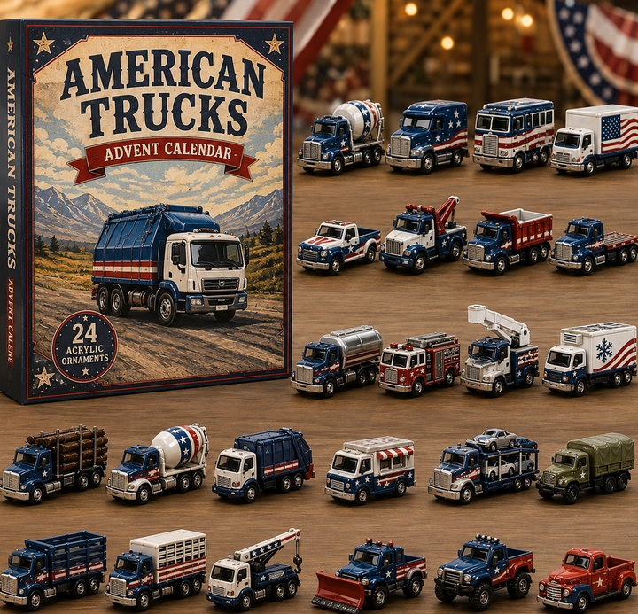 🚛🎄 Calendrier de l’Avent Camions Américains 2026 – 24 Surprises ✨