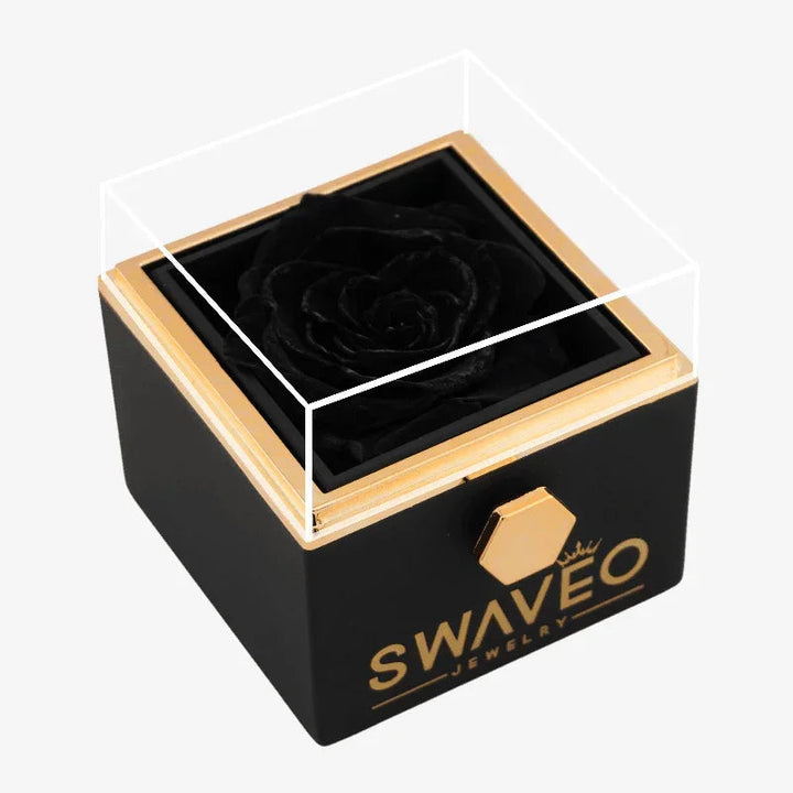 Coffret Rose Éternelle avec Collier Gravé